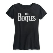 Details about  / The Beatles 3//4 Short sleeve Woman Black T Shirt K137-B